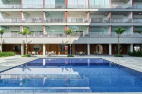 Af15 ALTO PADRÃO, WI-FI, AR, PISCINA, SAUNA, ACADEMIA, QUASE PÉ NA AREIA